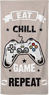 Plážová osuška Gamer Herní Flow 90x180 cm