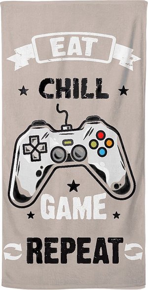 Plážová osuška Gamer Herní Flow 90x180 cm