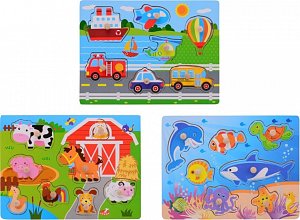 Dřevěné puzzle s úchytem malé