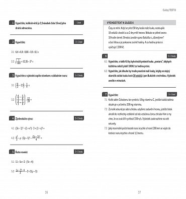 Náhled Příprava na státní přijímací zkoušky na čtyřleté obory vzdělávání - Matematika