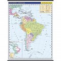 Jižní Amerika - školní nástěnná politická mapa 1:10 mil./96x126,5 cm