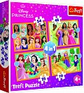 Puzzle Disney princezny: Pohádkové příběhy/4v1 (35,48,54,70 dílků)