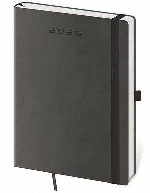 Diář 2026 denní A5 Flexies - tmavě šedá