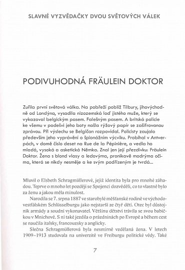 Náhled Slavné vyzvědačky dvou světových válek