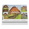 Stolní kalendář Chaty a chalupy 2026