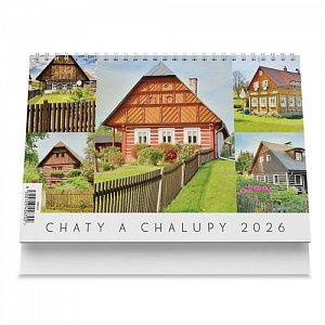 Stolní kalendář Chaty a chalupy 2026