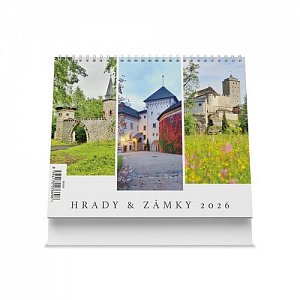Stolní kalendář Hrady a zámky 2026