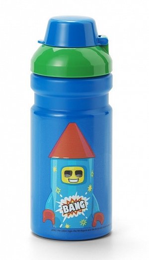 LEGO Rocket láhev na pití - modrá/zelená