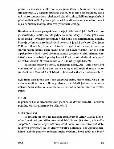 Náhled Zápisníky I (1960-1964)