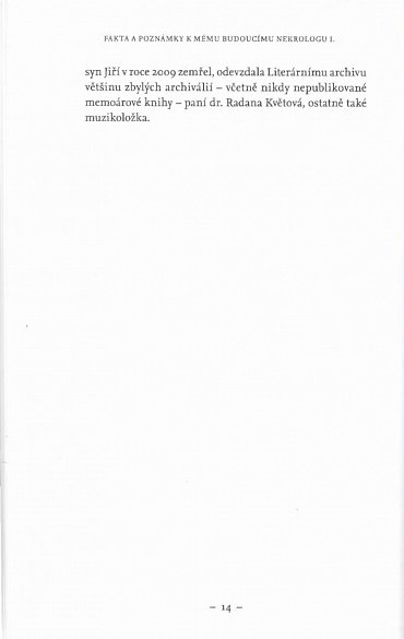 Náhled Jan Theobald Held - Fakta a poznámky k mému budoucímu nekrologu I.