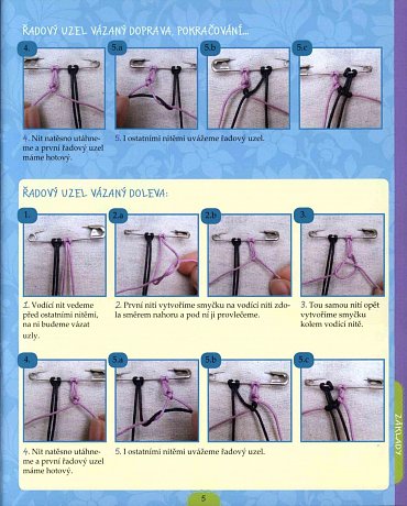 Náhled Šperky vázané technikou makramé - náušn