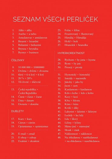 Náhled 100 perliček pro (ne)milovníky češtiny