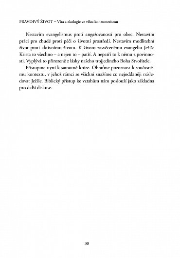 Náhled Pravdivý život - Víra a ekologie ve věku konzumerismu