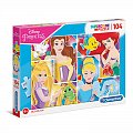 Clementoni Puzzle Supercolor Princezny / 104 dílků