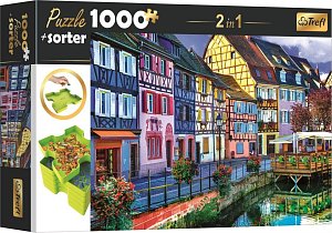 Puzzle s třídičem 2v1: Colmar, Francie 1000 dílků