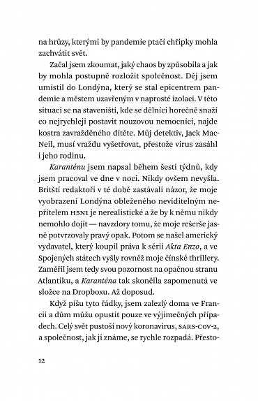 Náhled Karanténa, 1.  vydání