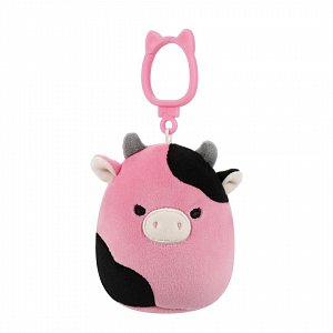 Squishmallows Klíčenka Černo růžová kráva - Pollyanna 9 cm