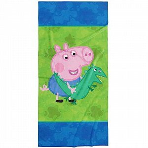 Dětská osuška Prasátko Pepina Tomík a pan Dinosaurus