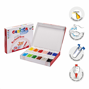 Carioca fixy Joy, box, 288 ks, mix barev