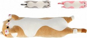 Kočka/Kočička ležící plyš 65x18cm 3 barvy