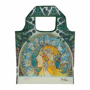 Skládací nákupní taška Alfons Mucha - Zodiak