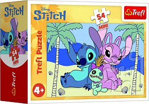 Puzzle mini  Stitch a jeho svět 54 dílků