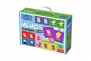 Trefl Pexeso Classic&Plus Prasátko Peppa 4v1