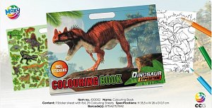Kniha omalovánek Dino se samolepkami