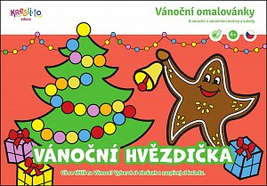 Vánoční hvězdička - Vánoční omalovánky