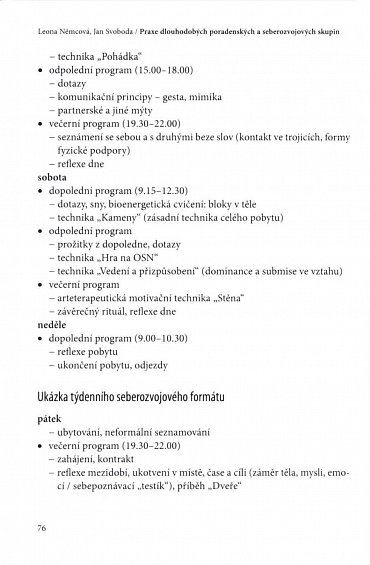 Náhled Praxe dlouhodobých poradenských a seberozvojových