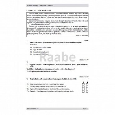 Náhled Přijímací zkoušky - Český jazyk a literatura pro žáky 9. tříd ZŠ