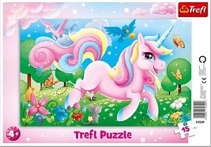 Puzzle Magický svět jednorožců/15 dílků
