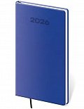 Diář 2026 týdenní kapesní A6  Soft - modrá