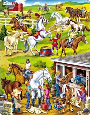 Puzzle MAXI - Koně/50 dílků, 1.  vydání