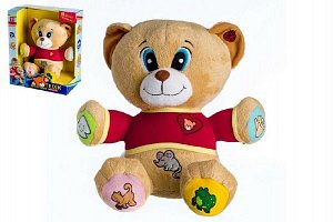 Medvěd Tedík plyš 30 cm / na baterie, česky mluvící