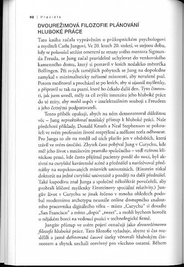 Náhled Hluboká práce - Pravidla pro soustředěný úspěch v roztěkaném světě