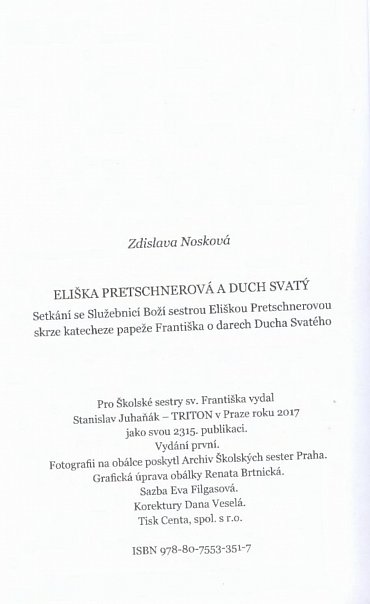 Náhled Eliška Pretschnerová a Duch Svatý