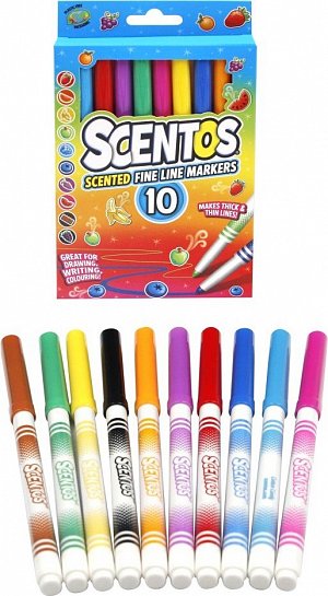 Fixy voňavé Scentos tenké 10 ks