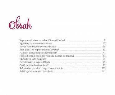 Náhled Babičko, vyprávěj - Kniha pro uchování vzpomínek