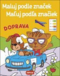 Doprava - Maluj podle značek / Maľuj podľa značiek