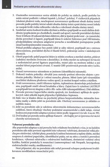 Náhled Pediatrie pro nelékařské zdravotnické obory