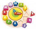 Dřevěná vkládačka Hodiny s tvary / Wooden Toys