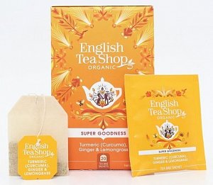English Tea Shop Čaj Kurkuma, zázvor, citronová tráva, 20 sáčků