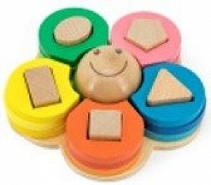 Dřevěná skládačka: Květ