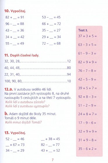Náhled Souhrn látky z matematiky 1. stupeň ZŠ