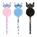 Gumovatelné pero POM - POM, Stitch Fluffy, modrá náplň, mix barev