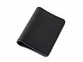 Kožené pouzdro na karty a doklady - černé hladké