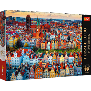 Puzzle Premium 1000 dílků  - Pohled na Gdaňsk, Polsko