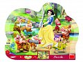 Sněhurka - tvarované puzzle 25 dílků