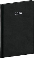 Diář 2026: Balakon - černý, týdenní, 15 x 21 cm